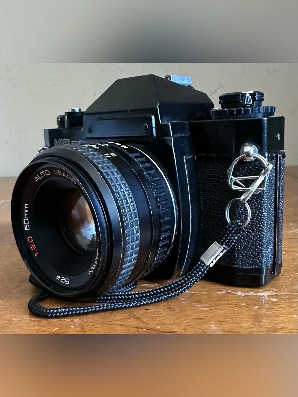 Vintage Ricoh Sears KS500 35mm SLR Film Camera w/50mm Lens Japan